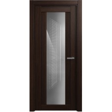 Дверь Status Estetica модель 823 Орех стекло лакобель серый