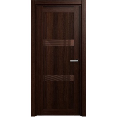 Межкомнатная Дверь Status Estetica модель 832 Орех стекло лакобель коричневый