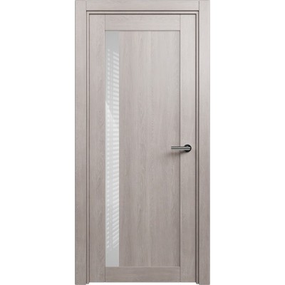 Межкомнатная Дверь Status Estetica модель 821 Дуб серый стекло лакобель белый