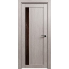 Дверь Status Estetica модель 821 Дуб серый стекло лакобель коричневый