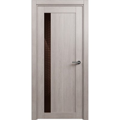 Межкомнатная Дверь Status Estetica модель 821 Дуб серый стекло лакобель коричневый