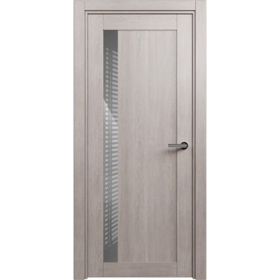Межкомнатная Дверь Status Estetica модель 821 Дуб серый стекло лакобель серый
