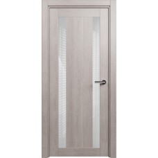 Дверь Status Estetica модель 822 Дуб серый стекло лакобель белый
