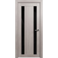 Дверь Status Estetica модель 822 Дуб серый стекло лакобель чёрный