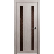 Дверь Status Estetica модель 822 Дуб серый стекло лакобель коричневый
