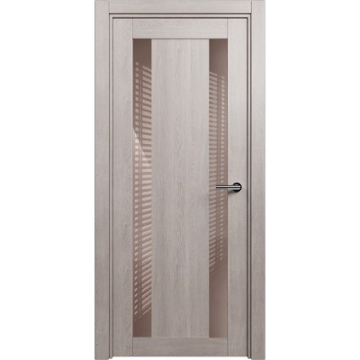 Межкомнатная Дверь Status Estetica модель 822 Дуб серый стекло лакобель капучино