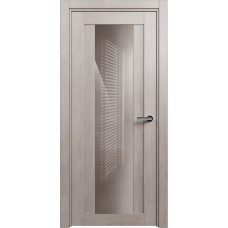 Дверь Status Estetica модель 823 Дуб серый стекло лакобель капучино