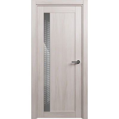 Межкомнатная Дверь Status Estetica модель 821 Ясень стекло лакобель серый
