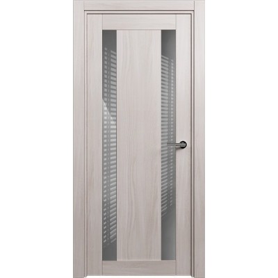 Межкомнатная Дверь Status Estetica модель 822 Ясень стекло лакобель серый