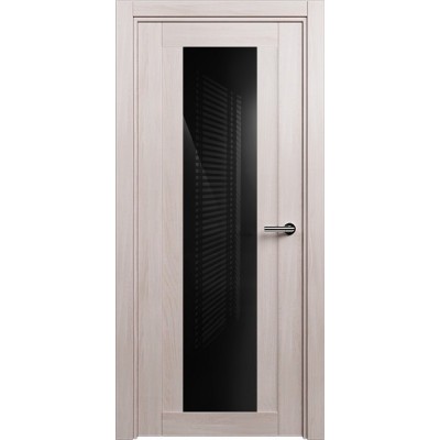 Межкомнатная Дверь Status Estetica модель 823 Ясень стекло лакобель чёрный