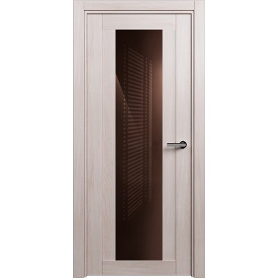 Межкомнатная Дверь Status Estetica модель 823 Ясень стекло лакобель коричневый