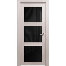 Дверь Status Estetica модель 833 Ясень стекло лакобель чёрный