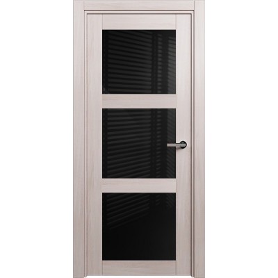 Межкомнатная Дверь Status Estetica модель 833 Ясень стекло лакобель чёрный