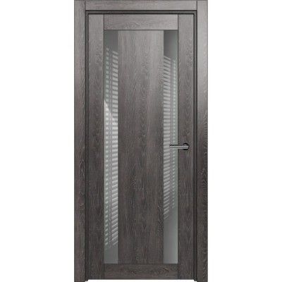 Межкомнатная Дверь Status Estetica модель 822 Дуб патина стекло лакобель серый