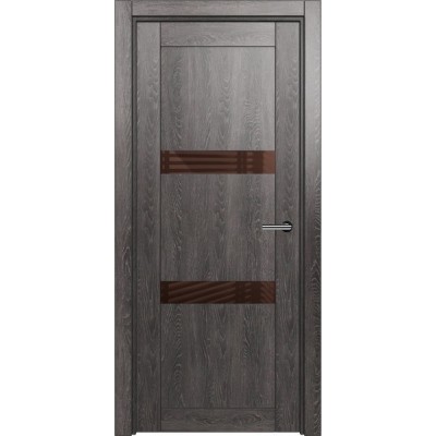 Межкомнатная Дверь Status Estetica модель 832 Дуб патина стекло лакобель коричневый