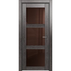 Дверь Status Estetica модель 833 Дуб патина стекло лакобель чёрный