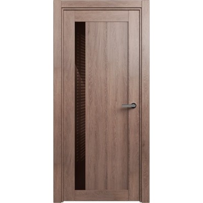 Межкомнатная Дверь Status Estetica модель 821 Дуб капучино стекло лакобель коричневый