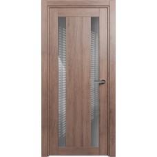 Дверь Status Estetica модель 822 Дуб капучино стекло лакобель серый