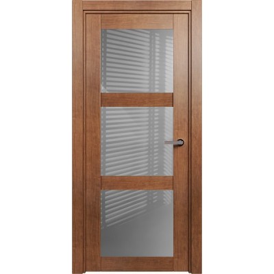 Межкомнатная Дверь Status Estetica модель 833 Анегри стекло лакобель серый