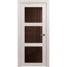 Дверь Status Estetica модель 833 Дуб белый стекло лакобель коричневый
