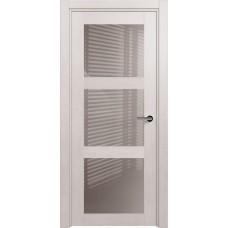 Дверь Status Estetica модель 833 Дуб белый стекло лакобель капучино