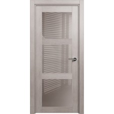 Дверь Status Estetica модель 833 Дуб серый стекло лакобель капучино