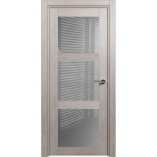 Дверь Status Estetica модель 833 Дуб серый стекло лакобель серый