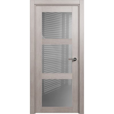 Межкомнатная Дверь Status Estetica модель 833 Дуб серый стекло лакобель серый