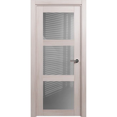 Межкомнатная Дверь Status Estetica модель 833 Ясень стекло лакобель серый