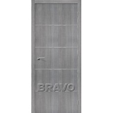 Дверь Экошпон Порта-50 A6 Grey Crosscut