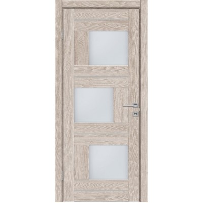 Межкомнатная Дверь ТриаДорс модель 561 Капучино стекло белое