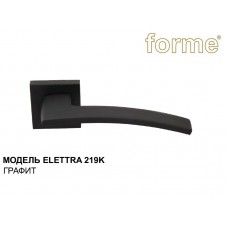 Forme Дверная ручка на розетке 50K ElETTRA 219 графит