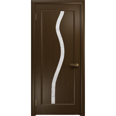Межкомнатная Дверь DioDoor Миланика-4 венге белое пескоструйное Миланика