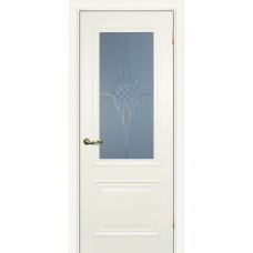 Дверь МариаМ Классик-1 Магнолия стекло