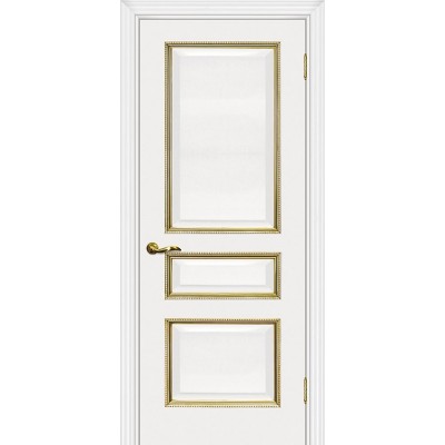 Межкомнатная Дверь МариаМ Мурано-2 Белый патина золото