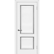 Дверь МариаМ Мурано-1 Белый патина серебро