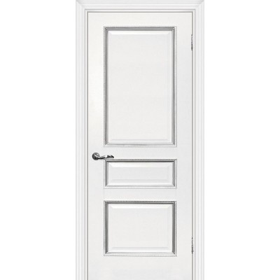 Межкомнатная Дверь МариаМ Мурано-2 Белый патина серебро