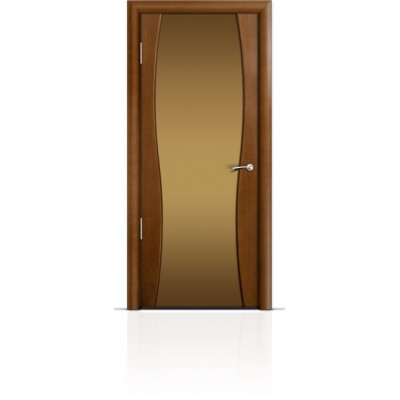 Межкомнатная Дверь Мильяна Омега-1 Анегри триплекс бронзовый