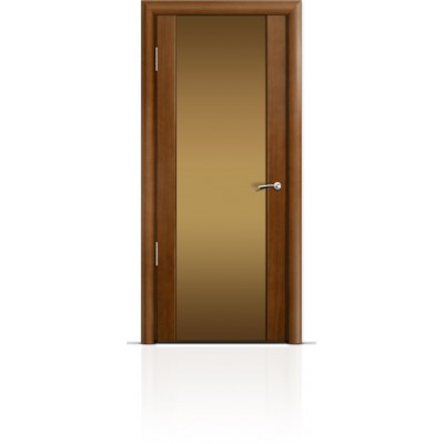 Межкомнатная Дверь Мильяна Омега-2 Анегри триплекс бронзовый
