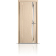 Дверь Мильяна Омега-1 Беленый дуб триплекс узкий белый