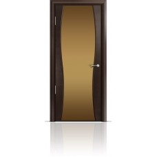 Дверь Мильяна Омега-1 Венге триплекс бронзовый