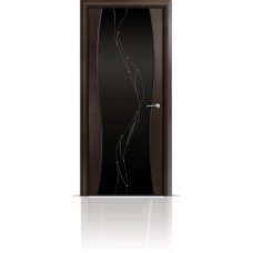 Дверь Мильяна Омега-1 Венге триплекс черный Иллюзия