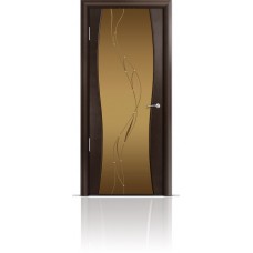 Дверь Мильяна Омега-1 Венге триплекс бронзовый Иллюзия