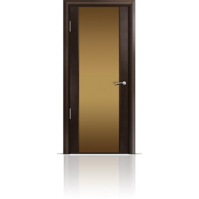 Межкомнатная Дверь Мильяна Омега-2 Венге триплекс бронзовый