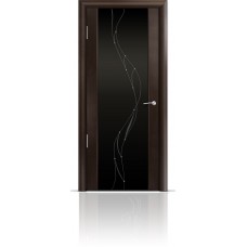 Дверь Мильяна Омега-2 Венге триплекс черный Иллюзия