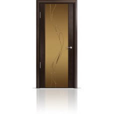 Дверь Мильяна Омега-2 Венге триплекс бронзовый Иллюзия