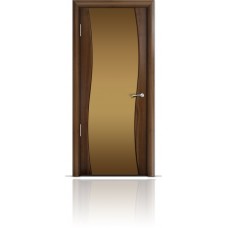 Дверь Мильяна Омега Американский орех триплекс бронзовый