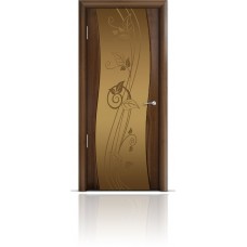 Дверь Мильяна Омега Американский орех триплекс бронзовый Нежность