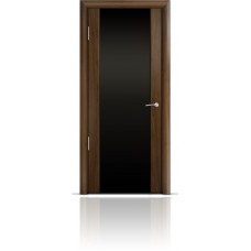 Дверь Мильяна Омега-2 Американский орех триплекс черный