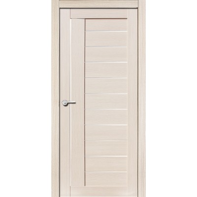 Межкомнатная Дверь Порта Белла модель Палермо-М FL цвет Кремовая лиственница стекло сатинат